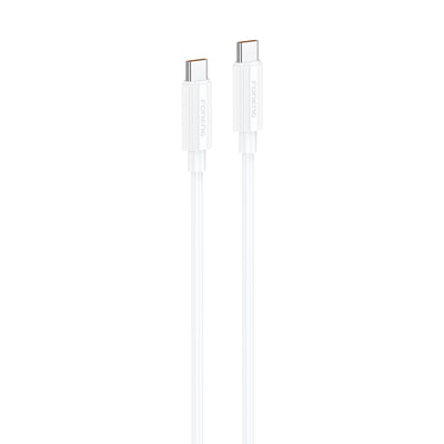 Cablu Foneng Xs07 1.2M (60W) Type-c TO Type-c Alb