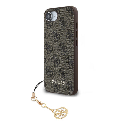 Husa Guess 4G Charm pentru iPhone 16e/17e Tone On Tone Maro