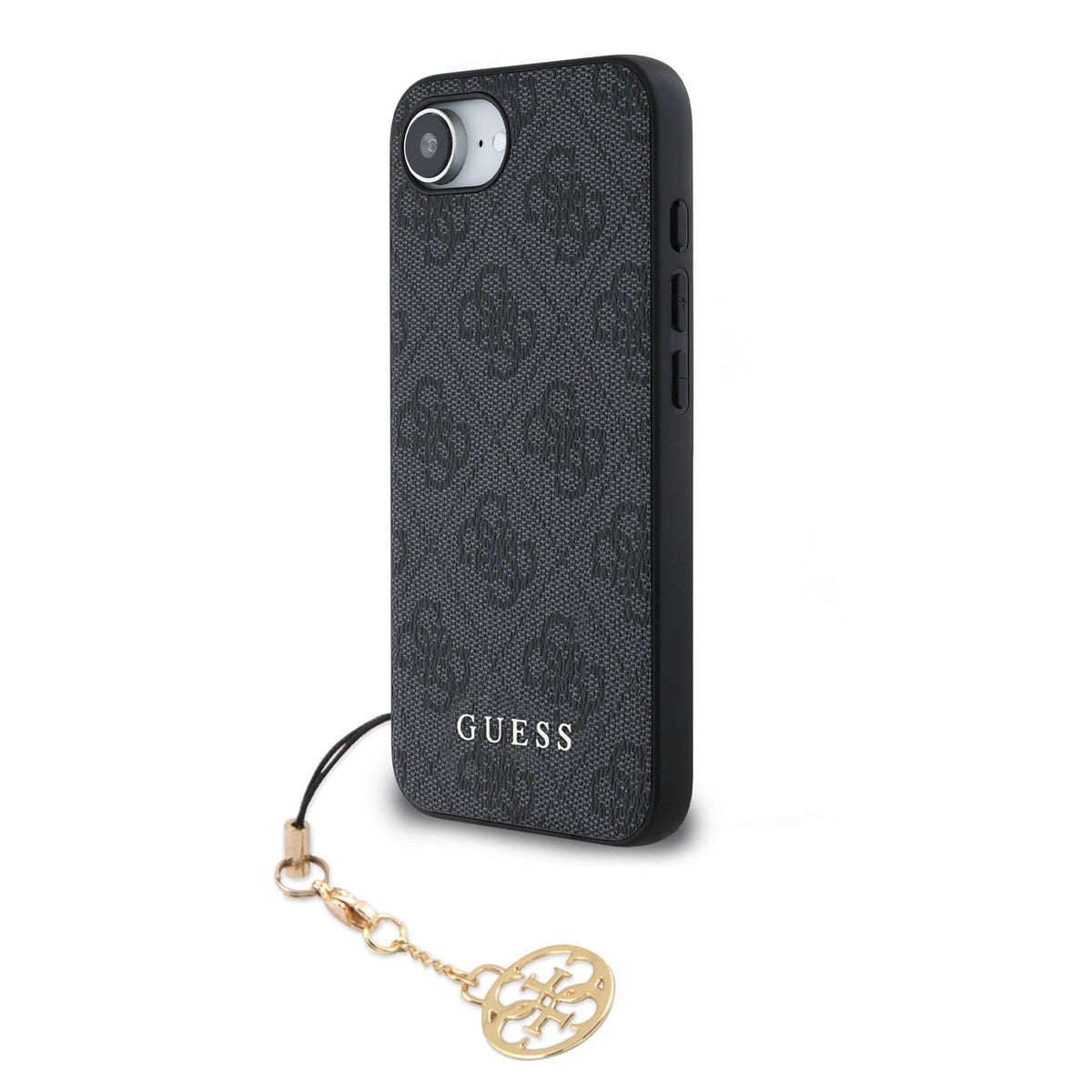 Husa Guess 4G Charm pentru iPhone 16e/17e Tone On Tone Gri