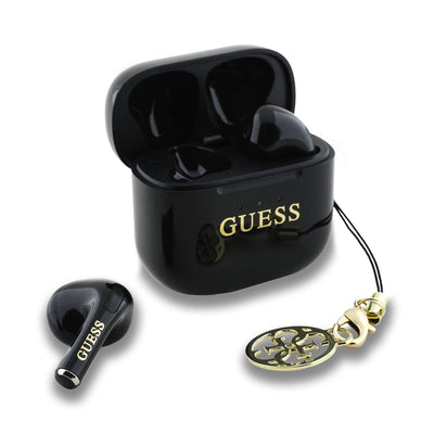 Casti Guess Classic Logo Charm TWS Wireless Negru