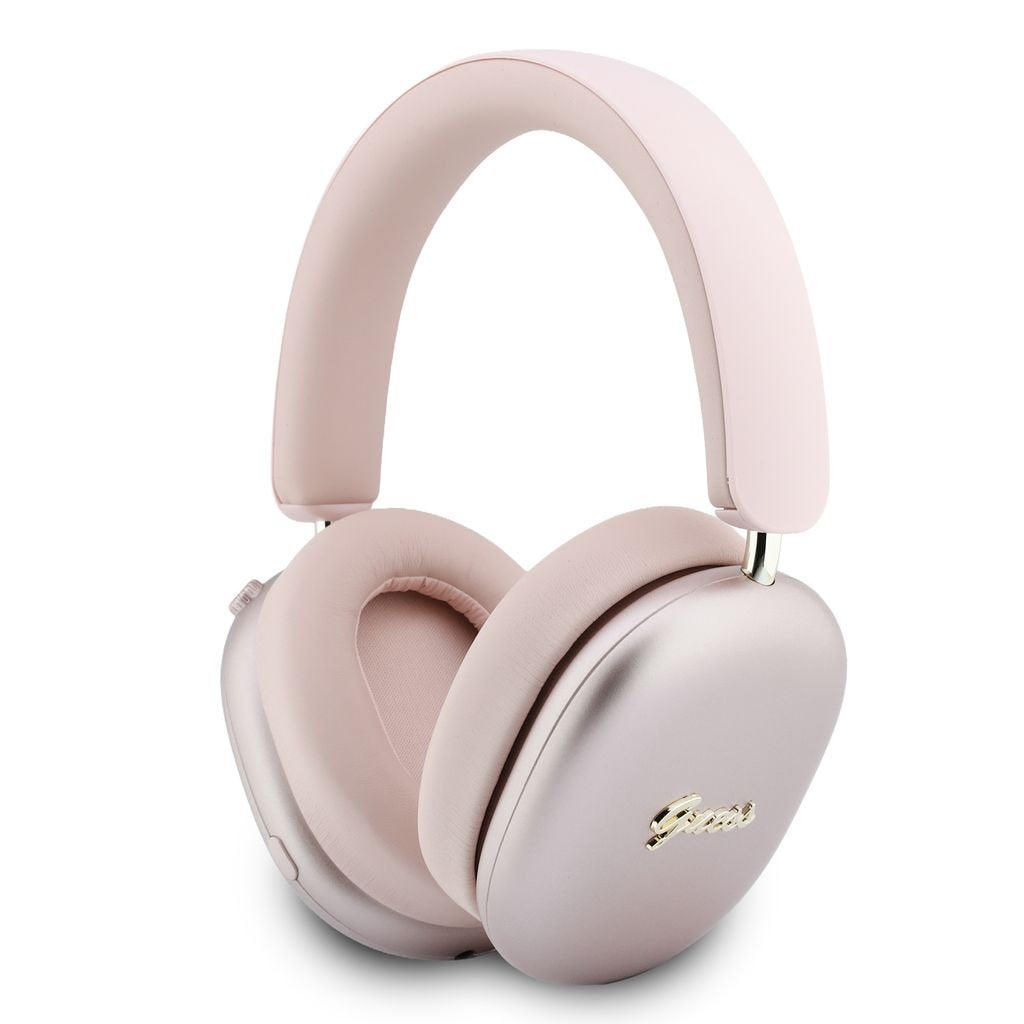 Casti Guess Metallic Script Logo ENC Wireless Roz