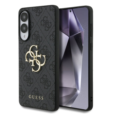 Husa Guess PU 4G Metal Logo pentru Samsung Galaxy S25 Edge Gri