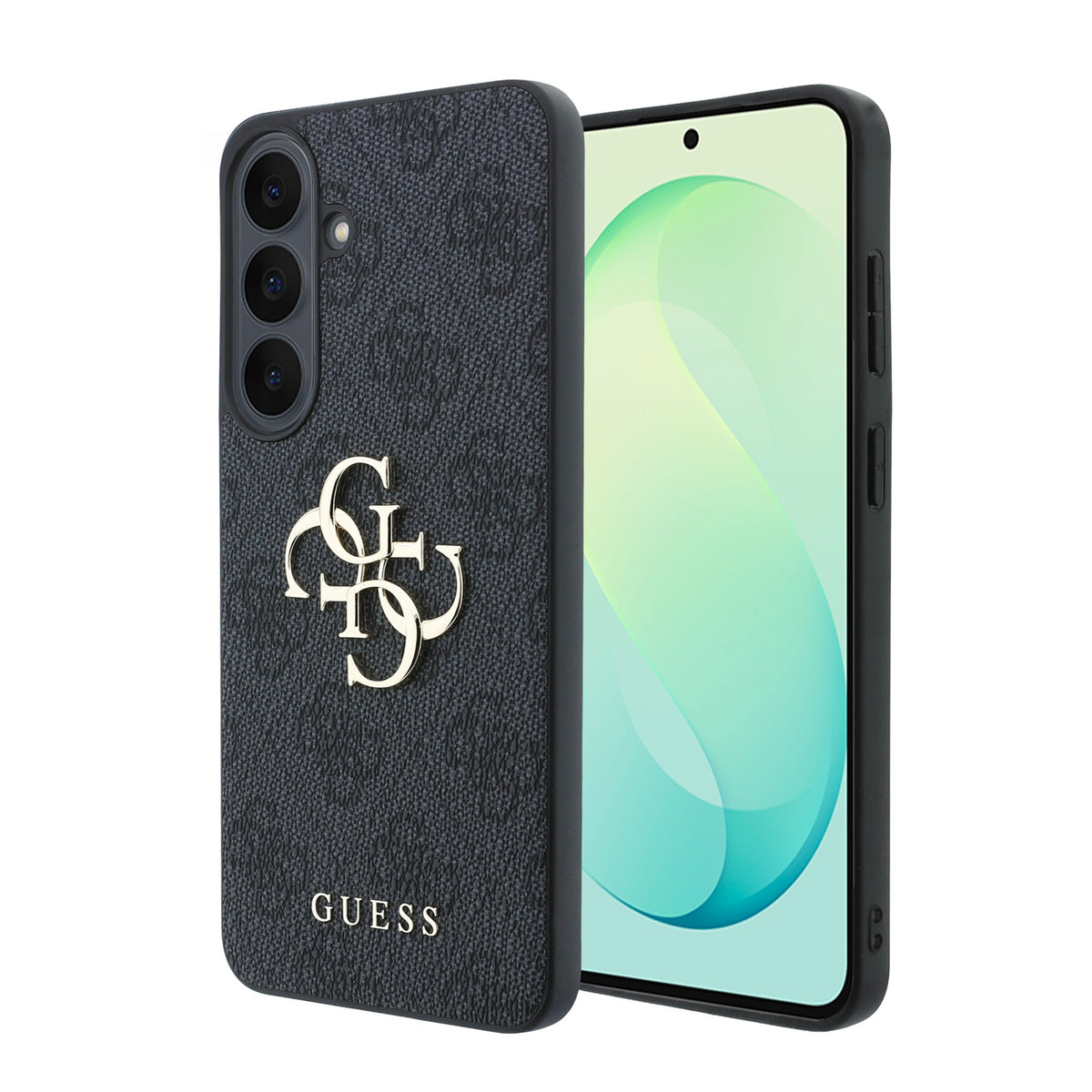 Husa Guess PU 4G Metal Logo pentru Samsung Galaxy S26 FE Negru
