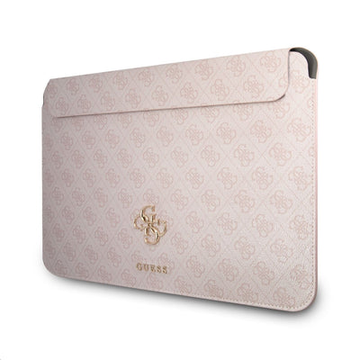 Husa Guess PU 4G Metal Logo Computer 13" Roz