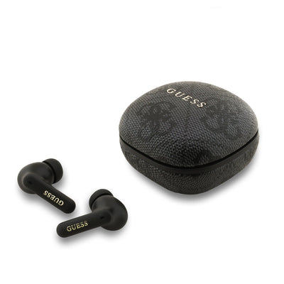 Casti Guess PU 4G Metal Logo ENC TWS Wireless Negru
