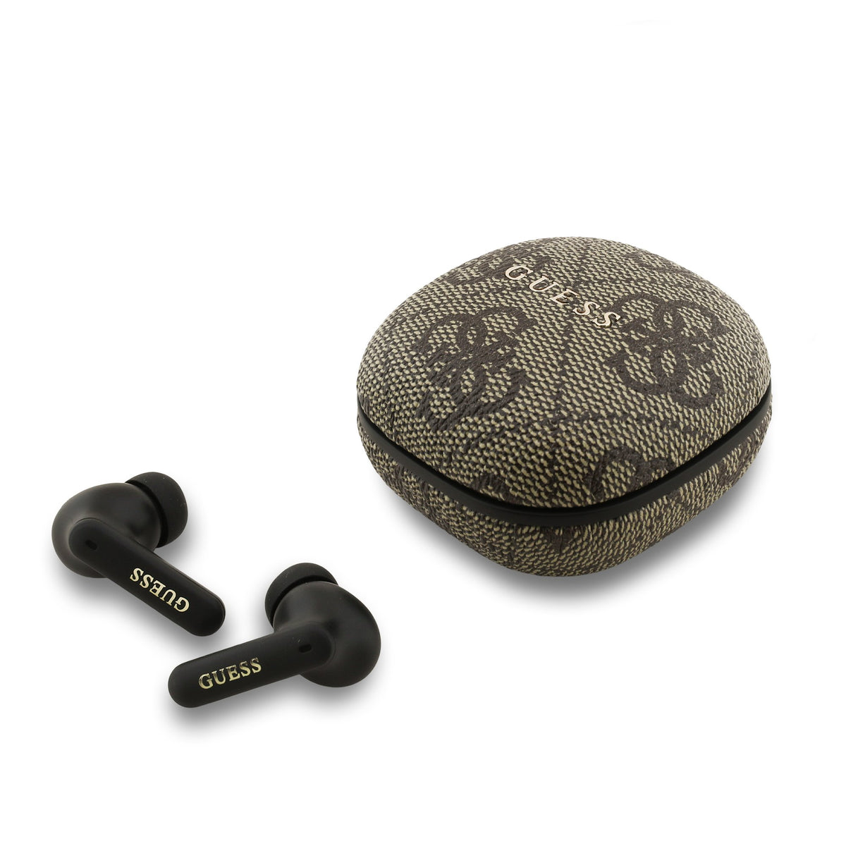 Casti Guess PU 4G Metal Logo ENC TWS Wireless Maro