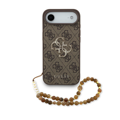 Husa Guess PU 4G Metal Logo Curea pentru iPhone Air Maro