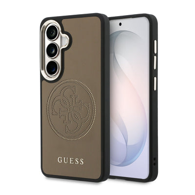Husa Guess Perforated Logo Magsafe pentru Samsung Galaxy S26 Maro