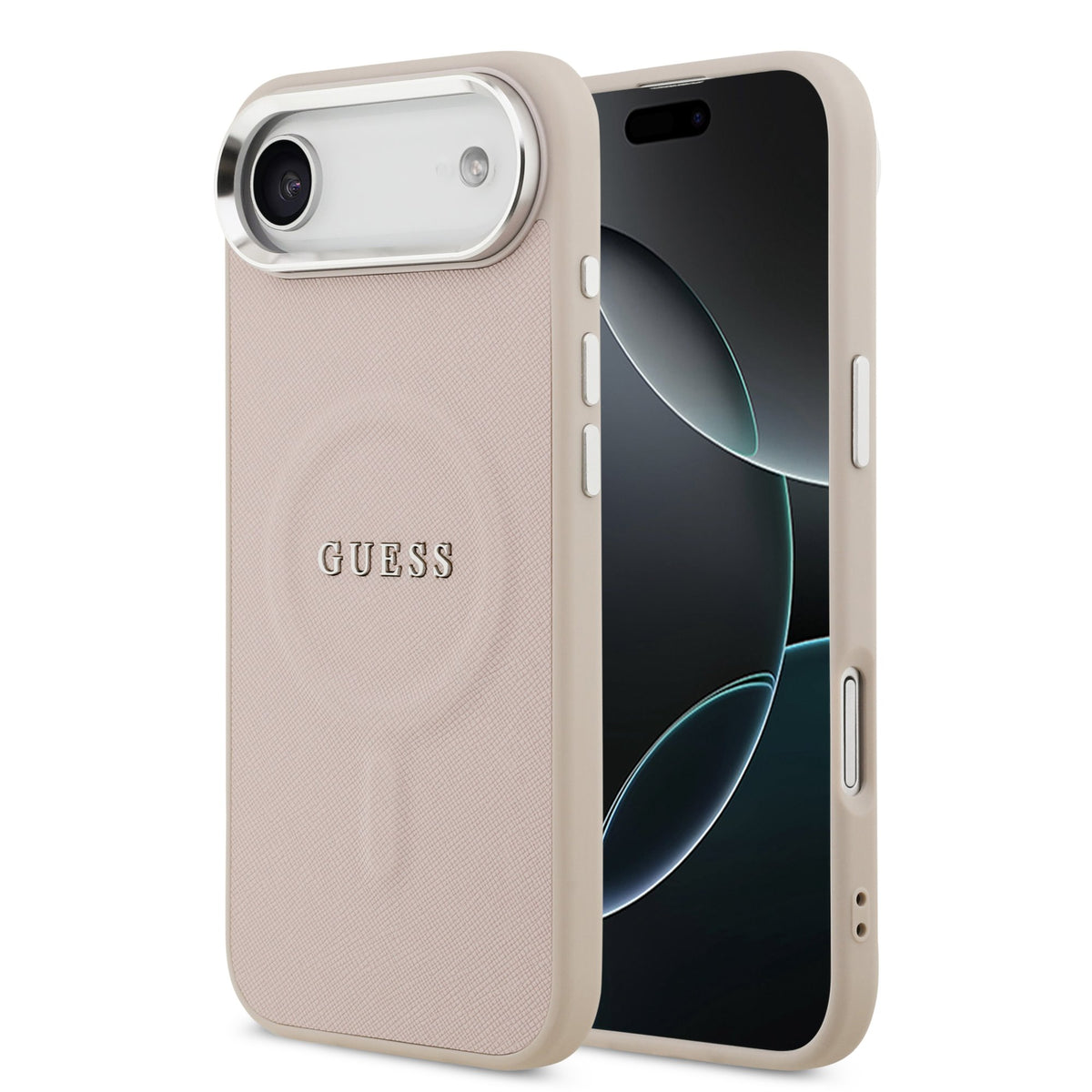 Husa Guess PU Saffiano Magsafe pentru iPhone Air Roz