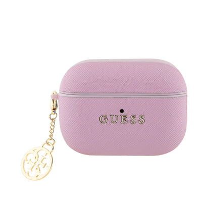 Husa Guess Saffiano 4G Charm pentru AirPods Pro 2 Roz