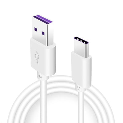 Cablu Huawei Original Quick Incarcator Usb-c Data 5A 1m Alb (Service Pack)