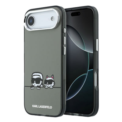 Husa Karl Lagerfeld IML K&CH Heads Logo Magsafe pentru iPhone iPhone Air Negru