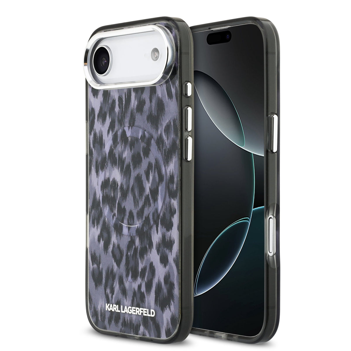 Husa Karl Lagerfeld IML Leopard Magsafe pentru iPhone Air Gri
