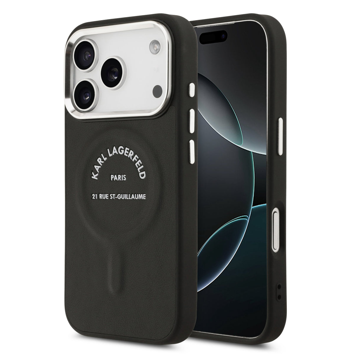 Husa Karl Lagerfeld PU RSG Logo Magsafe pentru iPhone 17 Pro Negru