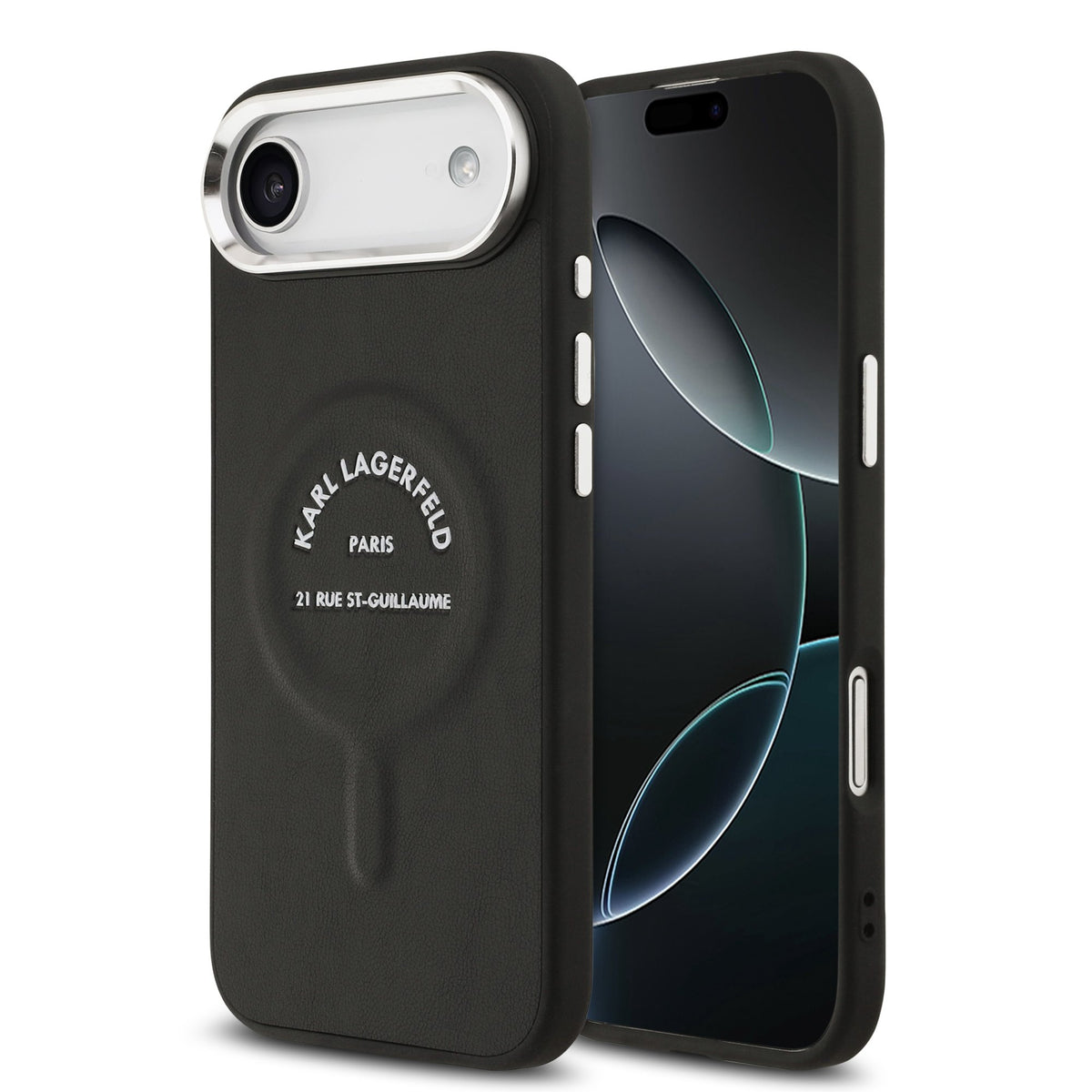 Husa Karl Lagerfeld PU RSG Logo Magsafe pentru iPhone Air Negru