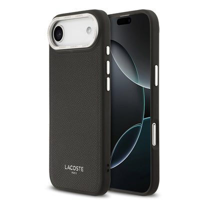 Husa Lacoste piele sintetica Champs Elysees Magsafe pentru iPhone Air Negru