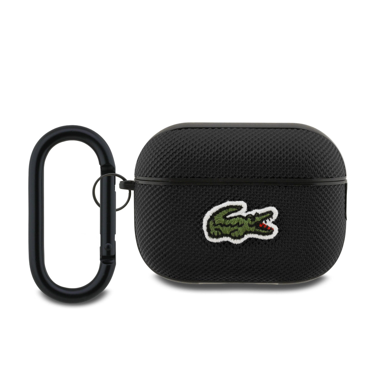 Husa Lacoste Petit Pique Croc Logo Patch pentru AirPods Pro 2 Negru
