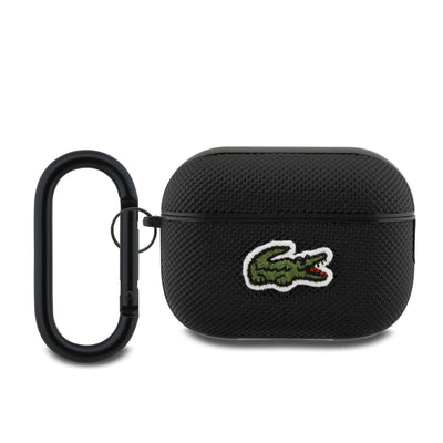 Husa Lacoste Petit Pique Croc Logo Patch pentru AirPods Pro 2 Negru