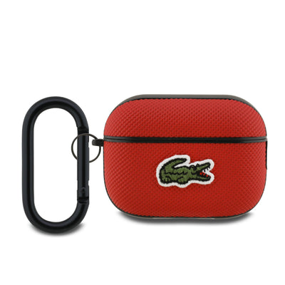 Husa Lacoste Petit Pique Croc Logo Patch pentru AirPods Pro 2 Rosu