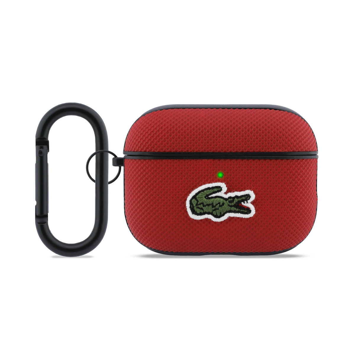 Husa Lacoste Petit Pique Croc Logo Patch pentru AirPods Pro 3 Rosu
