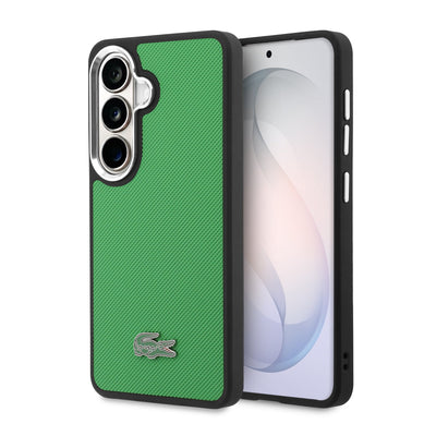 Husa Lacoste Petit Pique Metal Logo Magnetic pentru Samsung Galaxy S26+ Estragon Verde