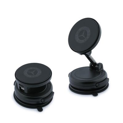 Suport auto Mercedes Foldable Magnetic cu Wireless Charging Negru