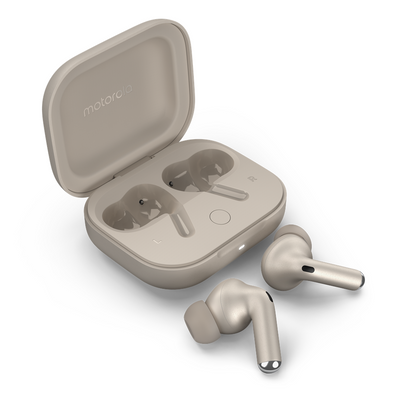 Casti Motorola Moto Buds+ Wireless Beach Sand