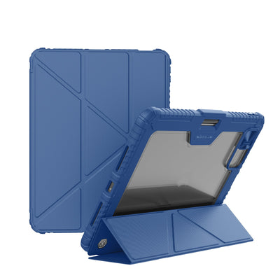 Husa Nillkin Bumper PRO Protective Stand Multi-angle pentru iPad Pro 12.9 2020/21/22/ Air 13 2024/25/26 Sapphire Albastr