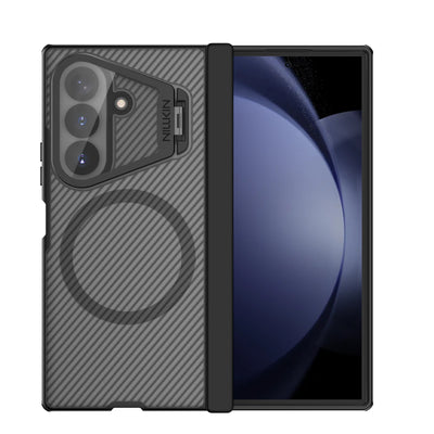 Husa Nillkin Camshield Prop Magnetic (Transparent lentila) pentru Samsung Galaxy Z Fold 8 Ultra Transparent Negru