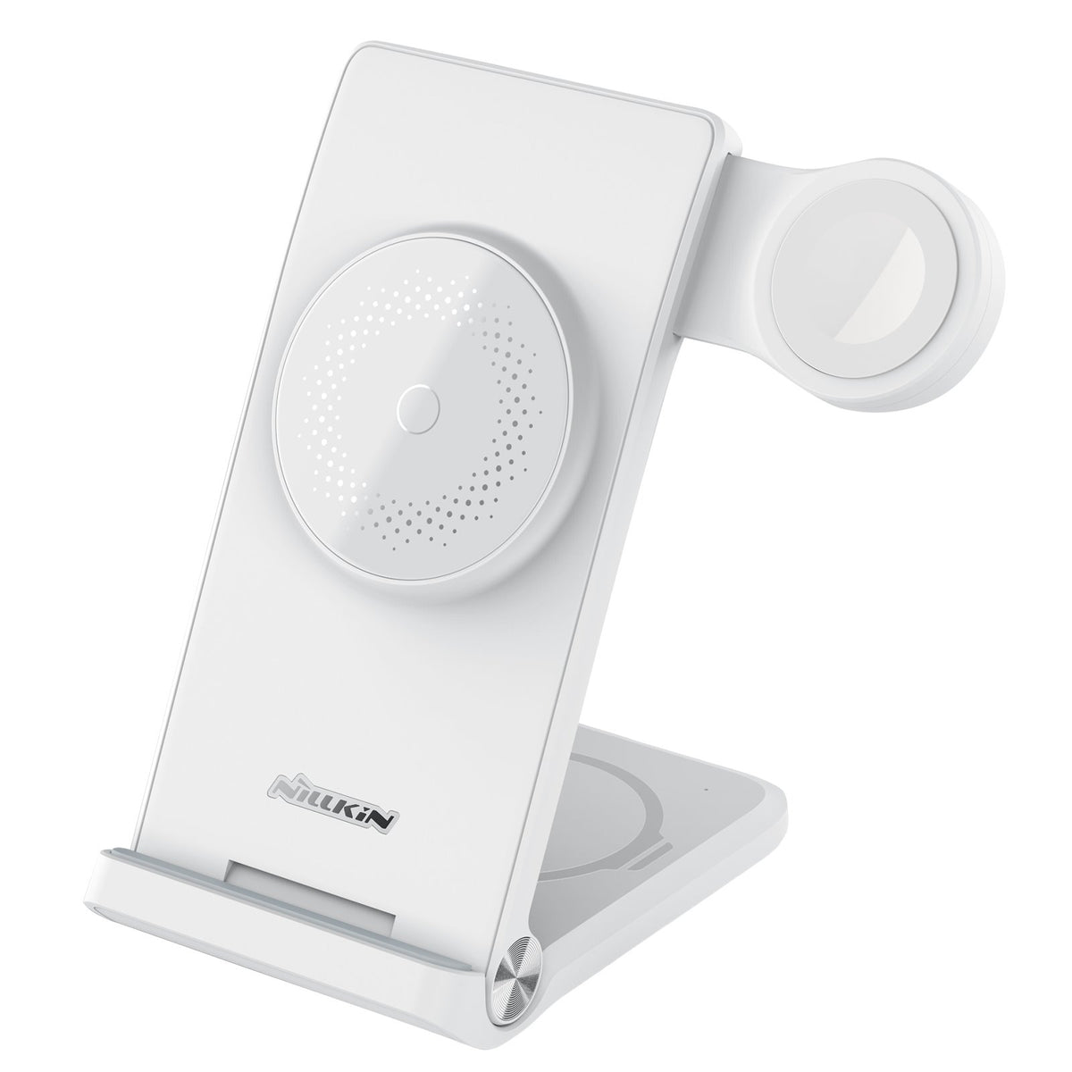 Incarcator wireless Nillkin Powertrio 3in1 Magsafe pentru Apple Watch Alb (MFI) (Damaged Package)