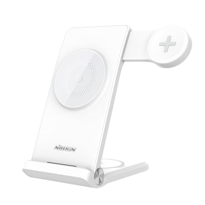 Incarcator wireless Nillkin Powertrio 3in1 Magsafe pentru Samsung Watch Alb