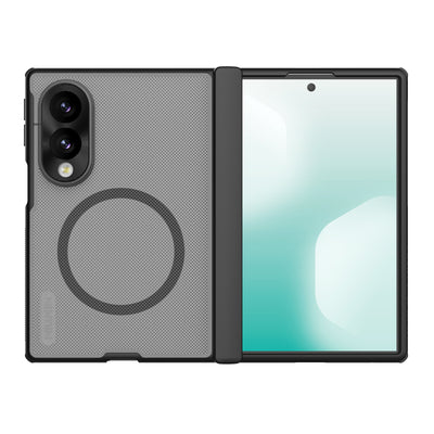 Husa Nillkin Super Frosted Fold Magnetic pentru Samsung Galaxy Z Fold 8 Transparent Negru