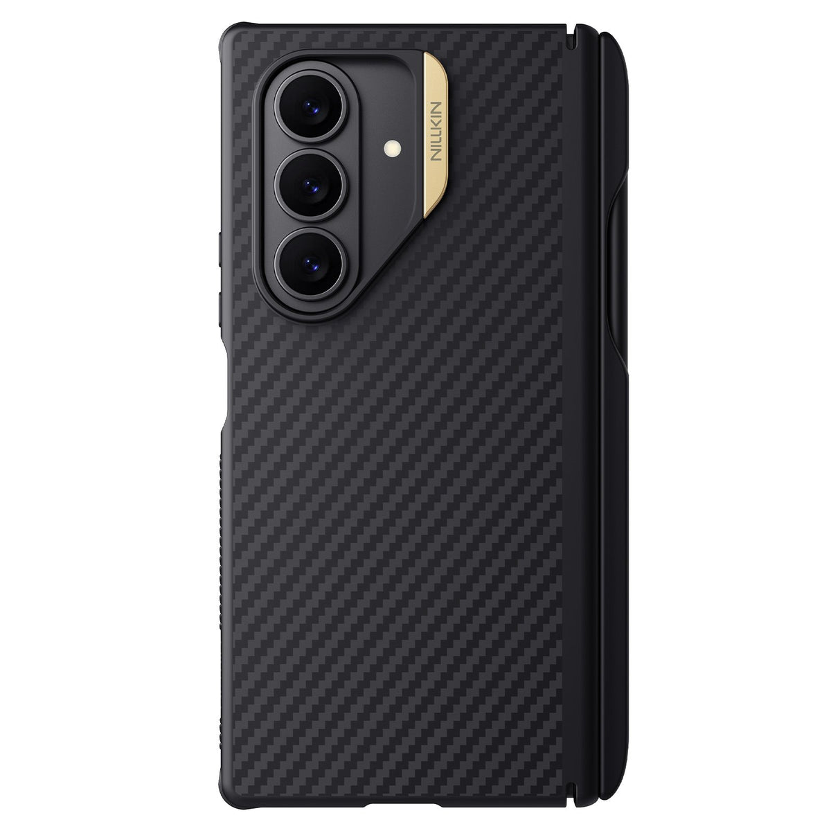 Husa Nillkin Synthetic Fiber PRO Magnetic Pen Slot Zadní Kryt Pro Samsung Galaxy Z Fold 7 Golden