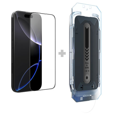 Folie Nillkin sticla 2.5D CP+ PRO Negru pentru Apple iPhone 16 Pro (cu Applicator)