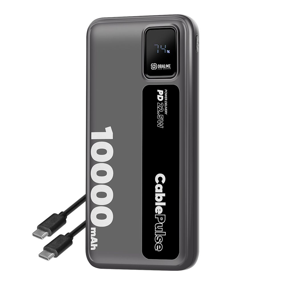 Acumulator extern Obal:ME Cablepulse 10000mAh 22,5W Negru