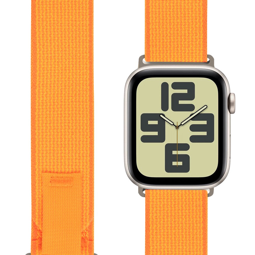 Curea Obal:ME Textile pentru Apple Watch 42-49mm M-L Portocaliu