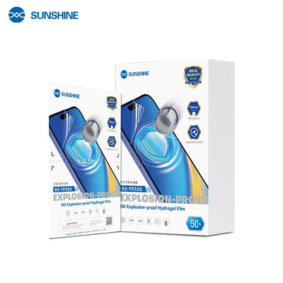 Folie Sunshine HD Explosive-proof Hydrogel Films pentru Smartphones Pack 50 Pcs