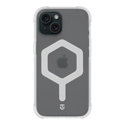 Husa Tactical Magforce Hexagon pentru Apple iPhone 15 T-Alb