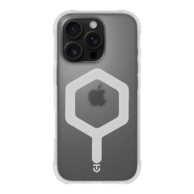 Husa Tactical Magforce Hexagon pentru Apple iPhone 16 Pro T-Alb