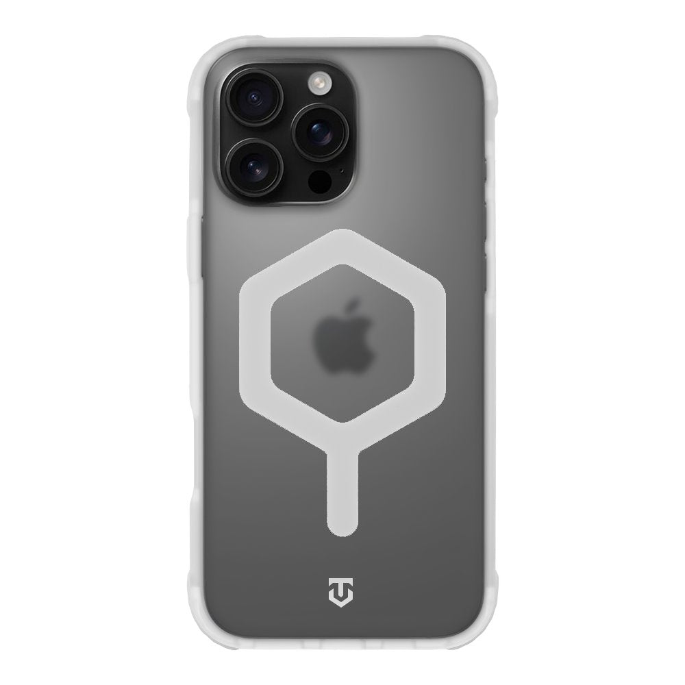 Husa Tactical Magforce Hexagon pentru Apple iPhone 16 Pro Max T-Alb