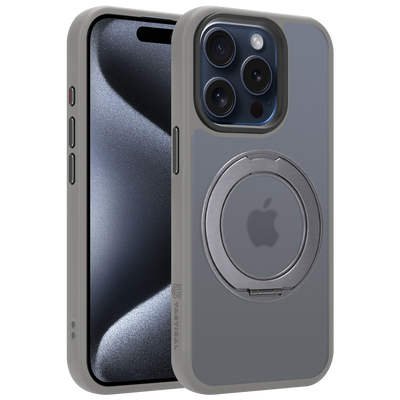 Husa Tactical Magforce Hyperstand pentru Apple iPhone 15 Pro Gri deschis
