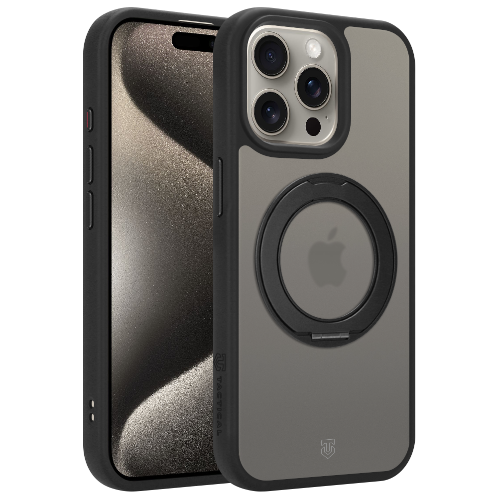 Husa Tactical Magforce Hyperstand pentru Apple iPhone 15 Pro Max Asphalt