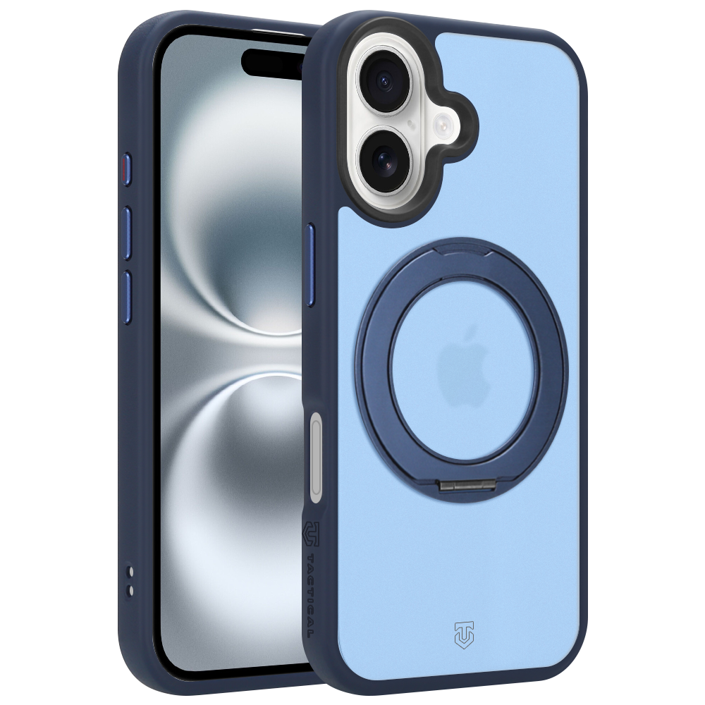 Husa Tactical Magforce Hyperstand pentru Apple iPhone 16 Deep Albastru