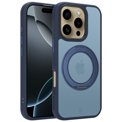 Husa Tactical Magforce Hyperstand pentru Apple iPhone 16 Pro Deep Albastru