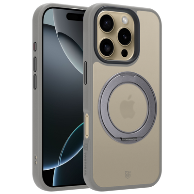 Husa Tactical Magforce Hyperstand pentru Apple iPhone 16 Pro Gri deschis