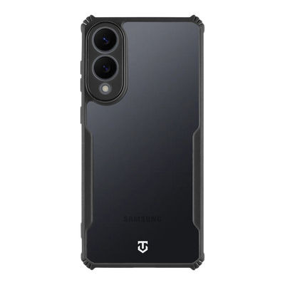 Husa Tactical Quantum Stealth pentru Samsung Galaxy S25 Edge Transparent/Negru