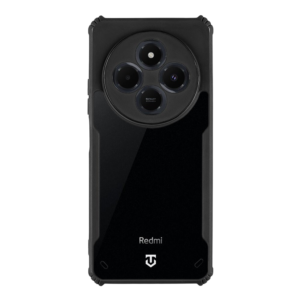 Husa Tactical Quantum Stealth pentru Xiaomi Redmi 14C 4G/A4 5G/Poco C75 Transparent/Negru
