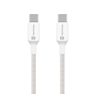 Cablu Tactical Stitch Thread Usb-c/Usb-c 0.3m Alb