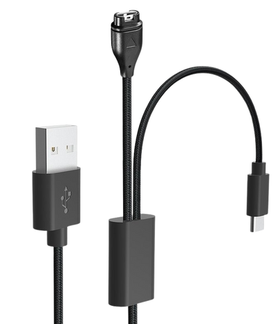 Cablu Tactical USB Charging 2in1 pentru Garmin Fenix 7/8, Tactix 8 + Usb-c