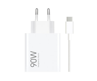 Cablu Xiaomi Usb-a 90W Travel Incarcator + Usb-c 6A Data Alb